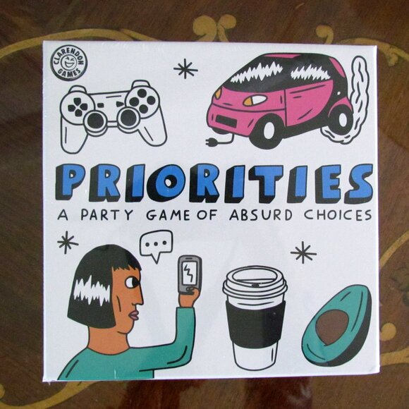 PRIORITIES GAME, PARTY BOARD GAME of ABSURD CHOICES, NEW, SEALED - A FUN GIFT! - Picture 1 of 4